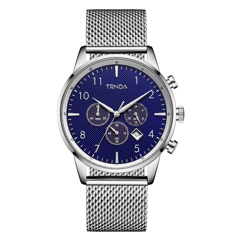 Trnda Men's Stainless Steel Watch, Dark Blue Dial | Trnda43mm by i-watch