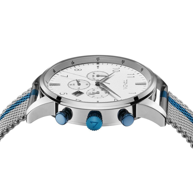 Trnda Men's Stainless Steel Watch, Silver Mesh Band | Trnda43mm by i-watch