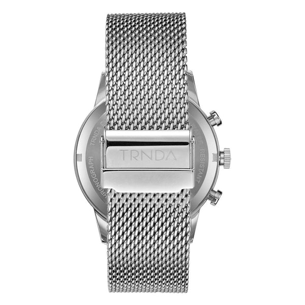 Trnda Men's Stainless Steel Watch, Silver Mesh Band | Trn-001 by i-watch