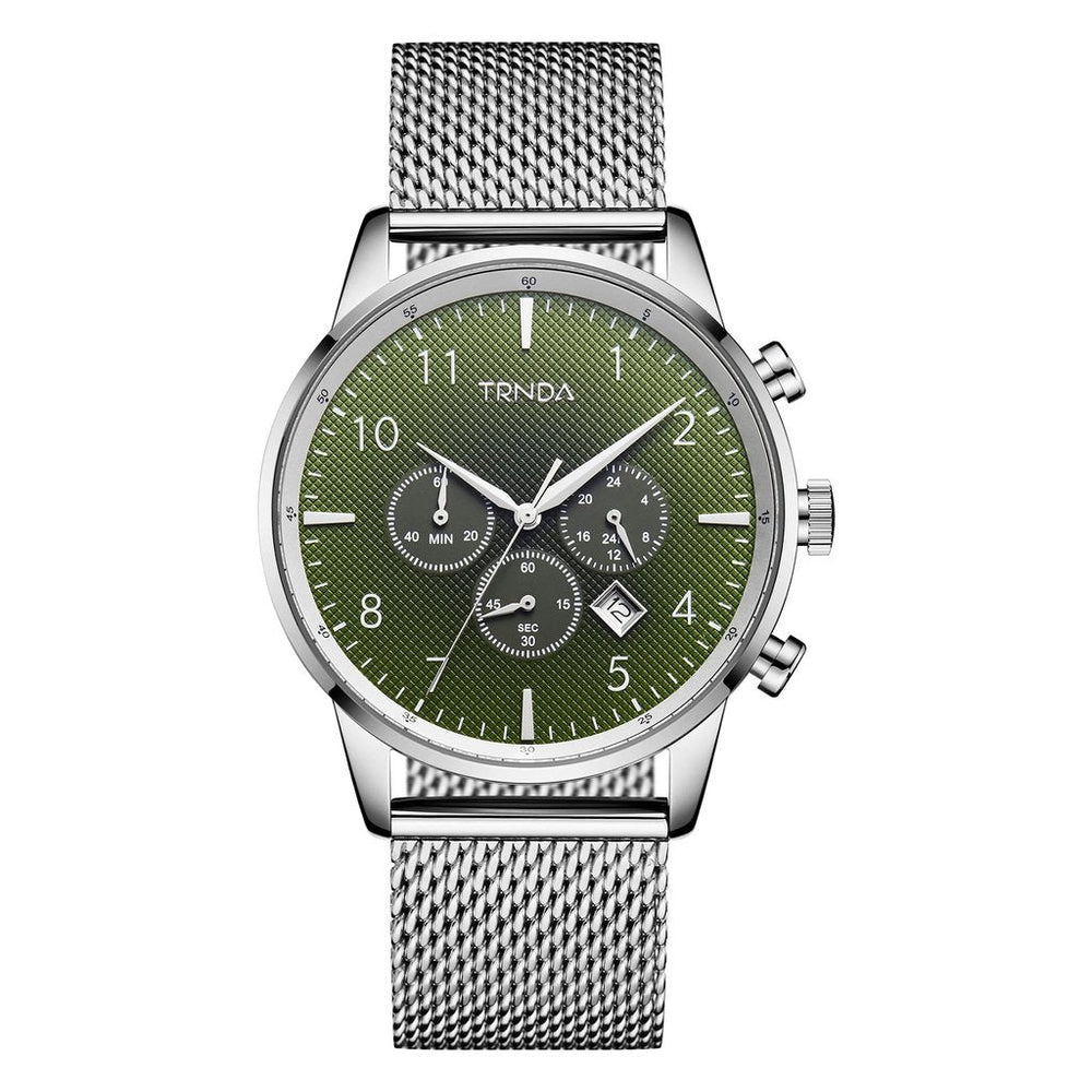 Trnda Men's Stainless Steel Watch, Gradient Seaweed Green Dial | Trnda43ss by i-watch