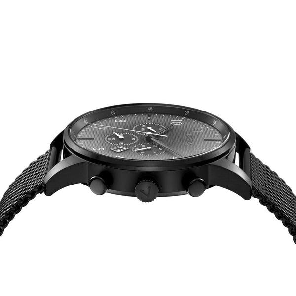 Trnda Men's Stainless Steel Watch, Black Mesh Band | Trn-43b by i-watch