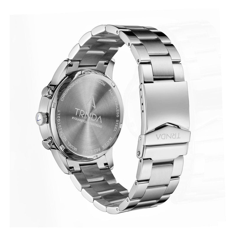 Trnda Men's Stainless Steel Watch, Gradient Cedar Brown Dial | Trn-Ss43 by i-watch