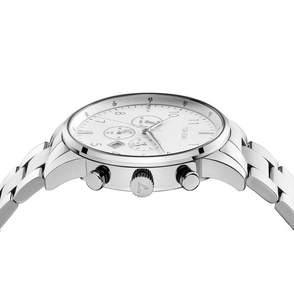 Trnda Men's Stainless Steel Watch, Silver Dial | Trn-Ss43mm by i-watch