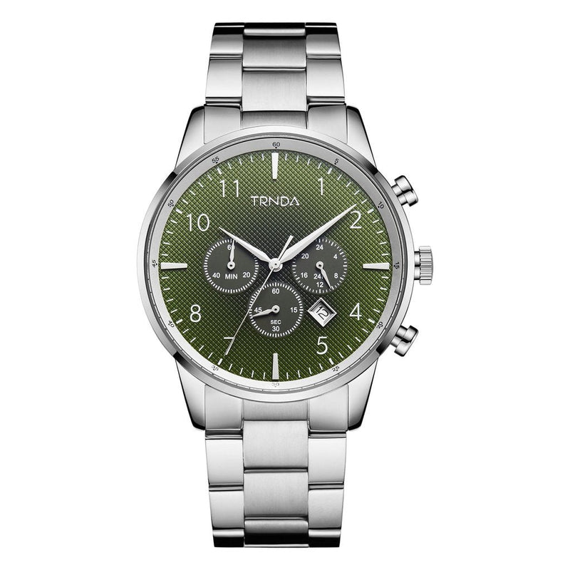 Trnda Men's Stainless Steel Watch, Gradient Green Dial | Trn43mm by i-watch