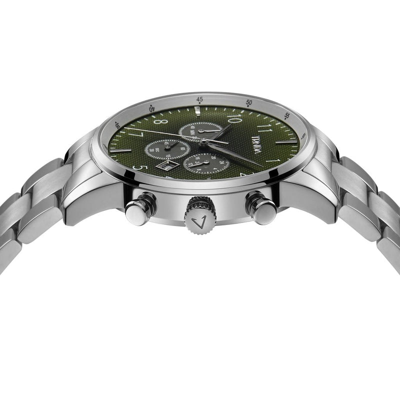 Trnda Men's Stainless Steel Watch, Gradient Green Dial | Trn43mm by i-watch