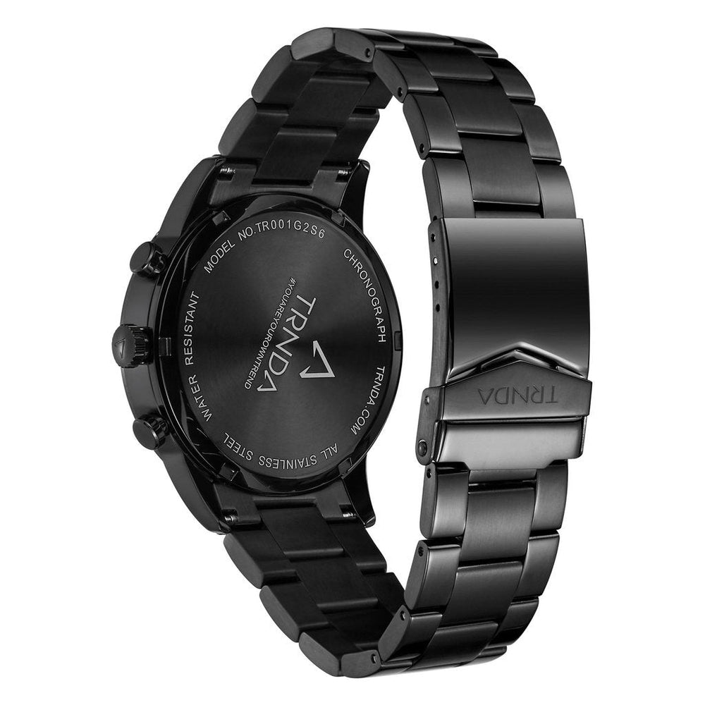 Trnda Men's Black Stainless Steel Watch, Green Dial | Trnda-001 by i-watch