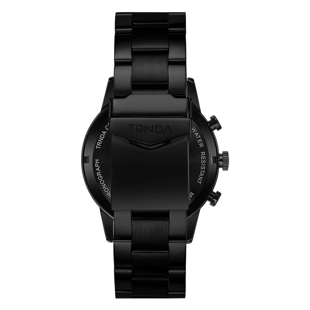 Trnda Men's Black Stainless Steel Watch, Green Dial | Trnda-001 by i-watch
