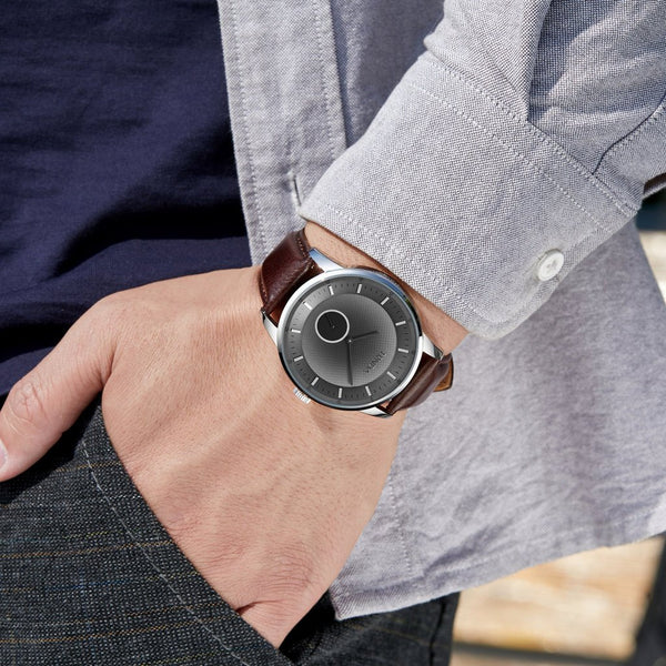 Trnda Men's Stainless Steel Watch, Black Dial | Trnd-M43-Bk by i-watch