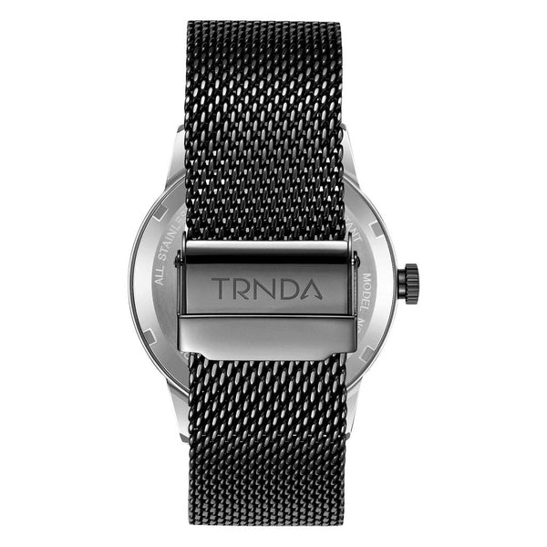 Trnda Men's Stainless Steel Watch, Blue Mesh Band | Trn-43mm-Sl by i-watch