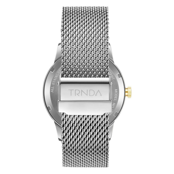 Trnda Men's Stainless Steel Watch, Silver Mesh Band | Trnda-43mm by i-watch