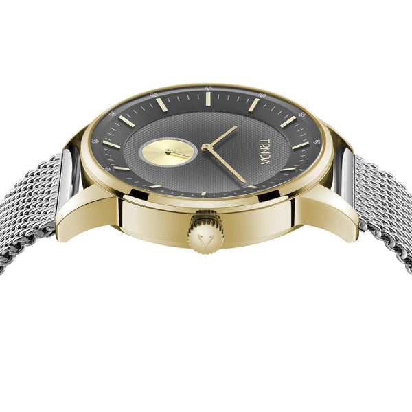 Trnda Men's Gold Stainless Steel Watch, Gray Dial | Trnda-43g by i-watch