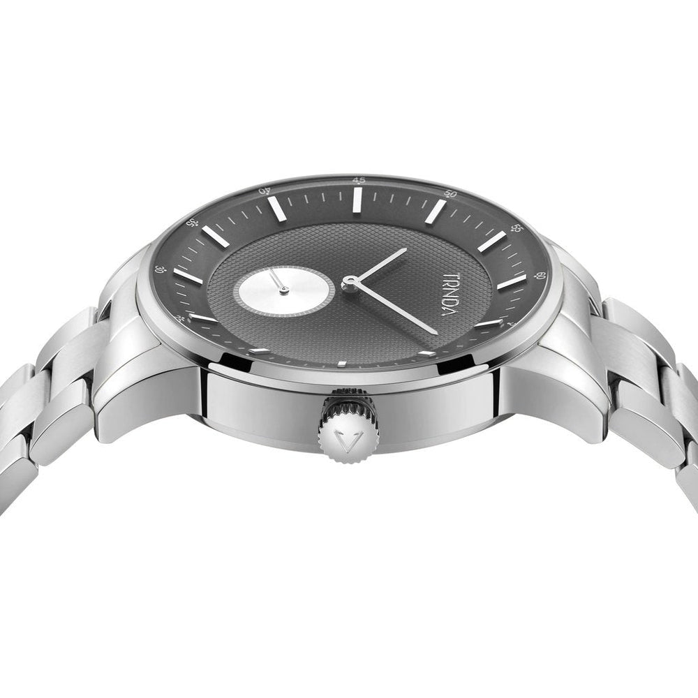 Trnda Men's Stainless Steel Watch, Gradient Light Gray Dial | Trn-4325 by i-watch