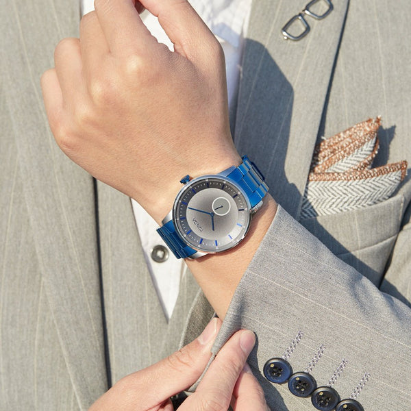Trnda Men's Stainless Steel Watch, Blue Band | Trnda-Ss43b by i-watch