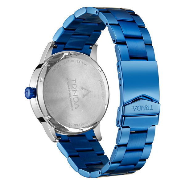 Trnda Men's Stainless Steel Watch, Blue Band | Trnda-Ss43b by i-watch