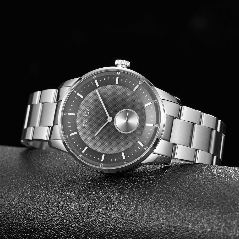 Trnda Men's Stainless Steel Watch, Gradient Gray Dial | Trn-Ss43 by i-watch