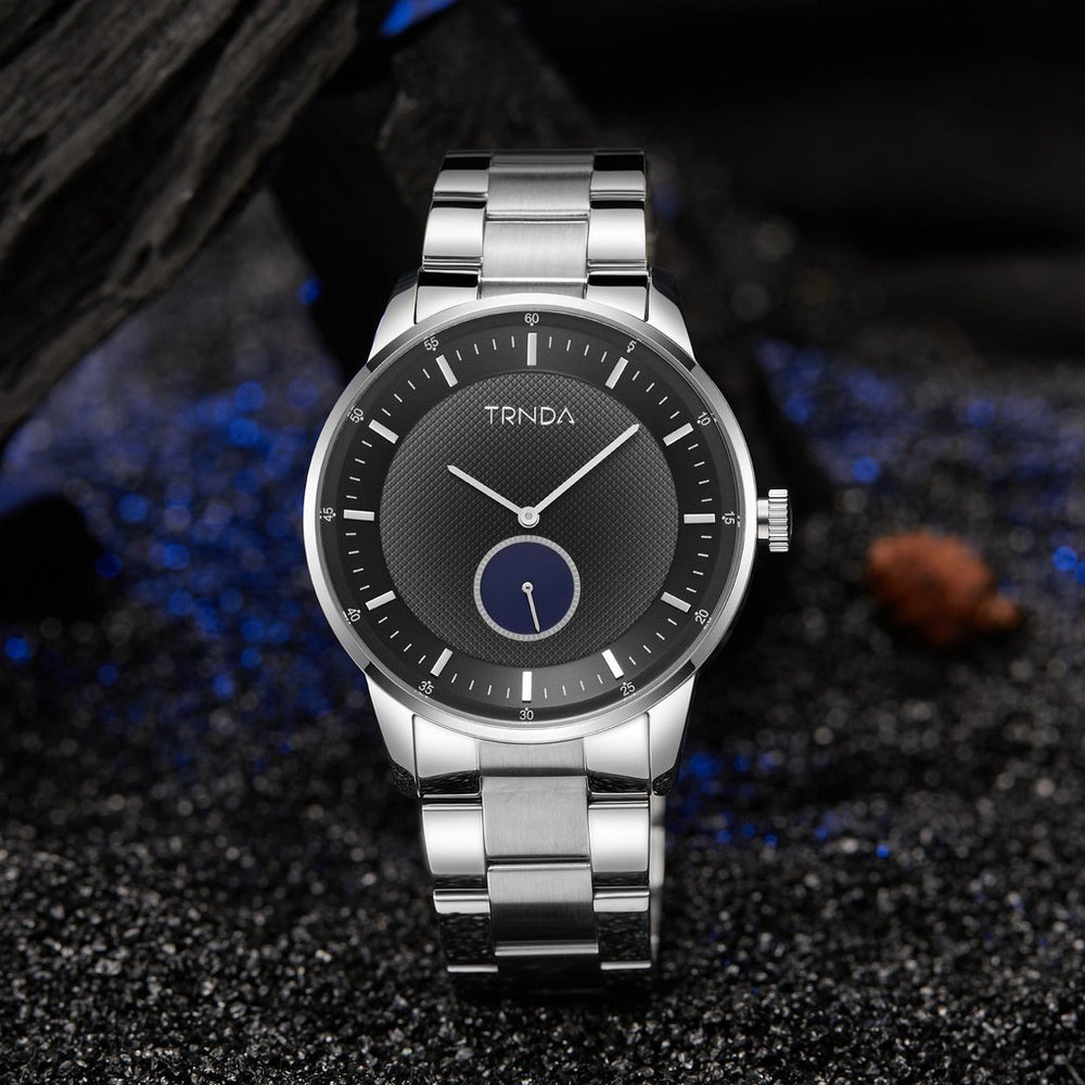 Trnda Men's Stainless Steel Watch, Gray Dial | Trn-Ss43gd by i-watch