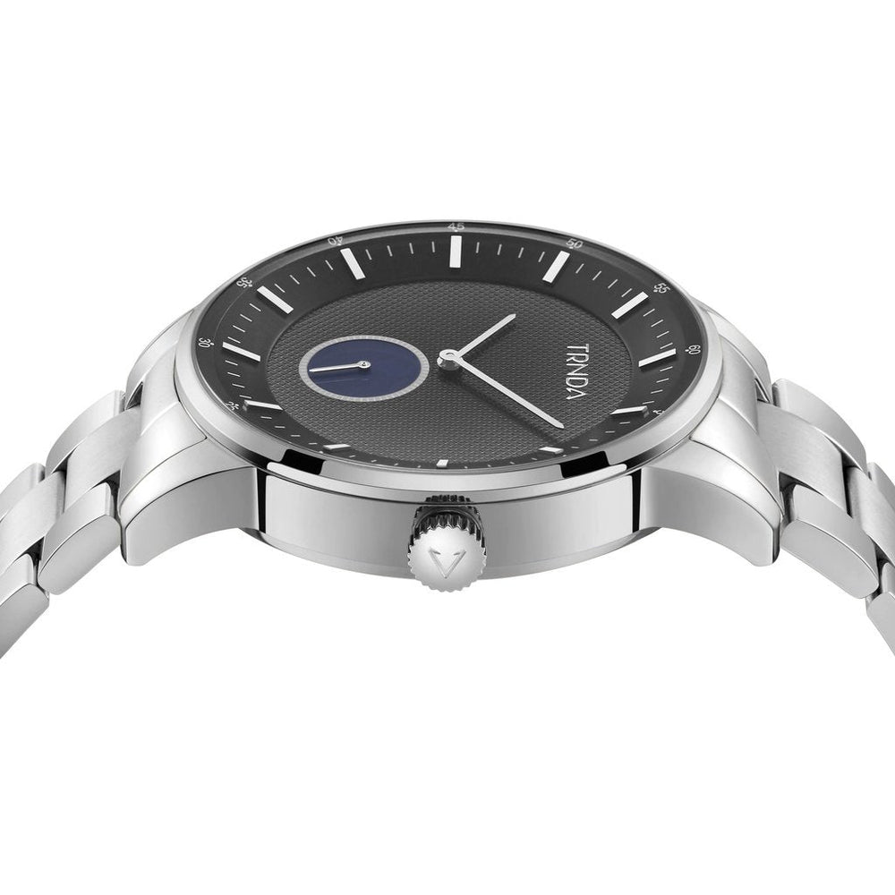 Trnda Men's Stainless Steel Watch, Gray Dial | Trn-Ss43gd by i-watch