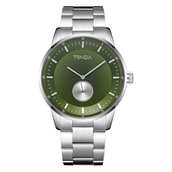 Trnda Men's Stainless Steel Watch, Seaweed Green Dial | Trnda43mm by i-watch