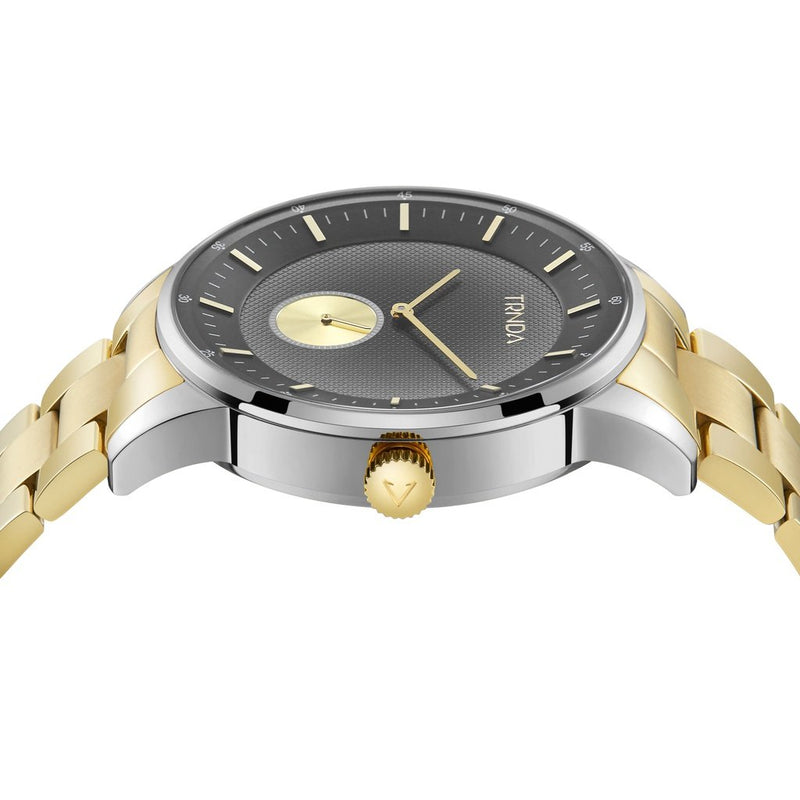 Trnda Men's Gold Stainless Steel Watch, Gray Dial | Trnda-43g by i-watch