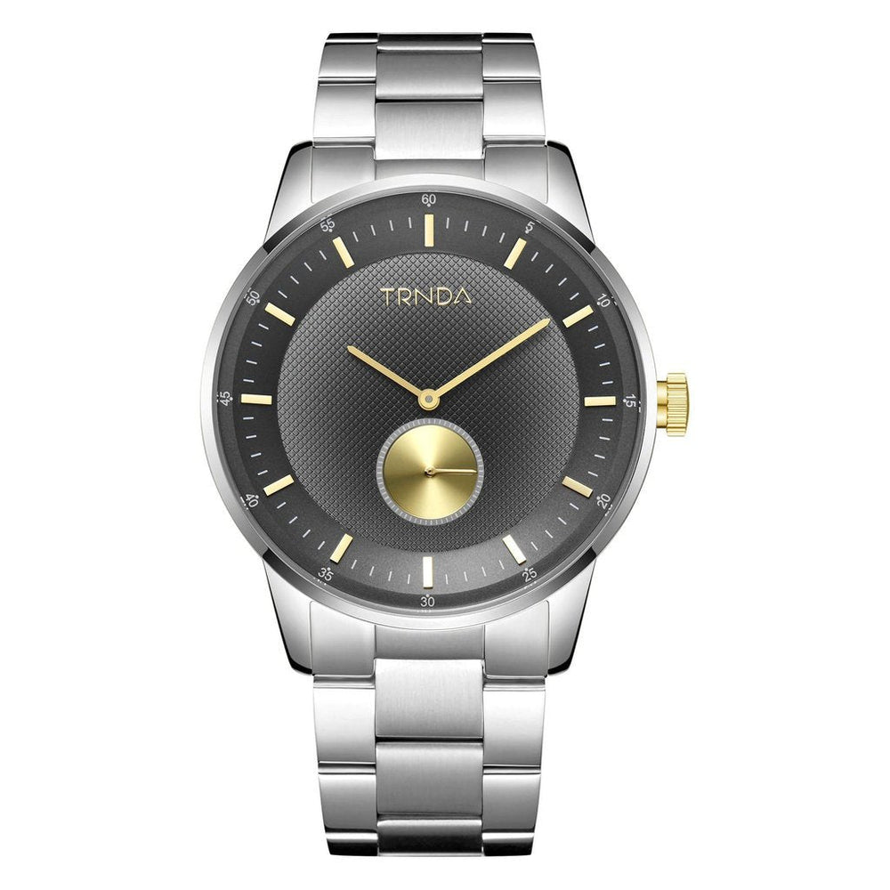 Trnda Men's Stainless Steel Watch, Gradient Gray Dial | Trn-Ss43g by i-watch