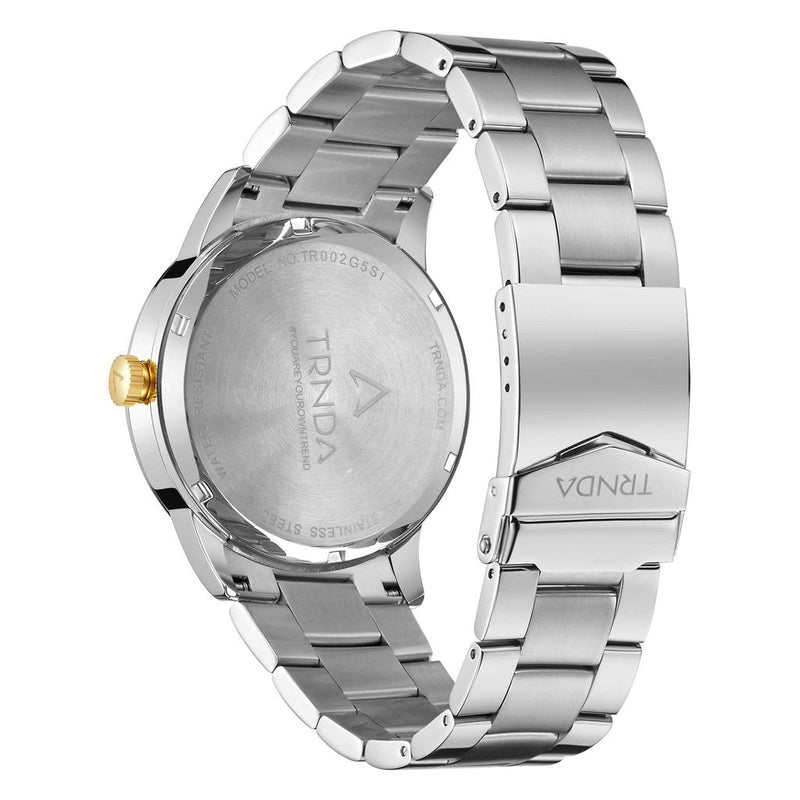 Trnda Men's Stainless Steel Watch, Gradient Gray Dial | Trn-Ss43g by i-watch
