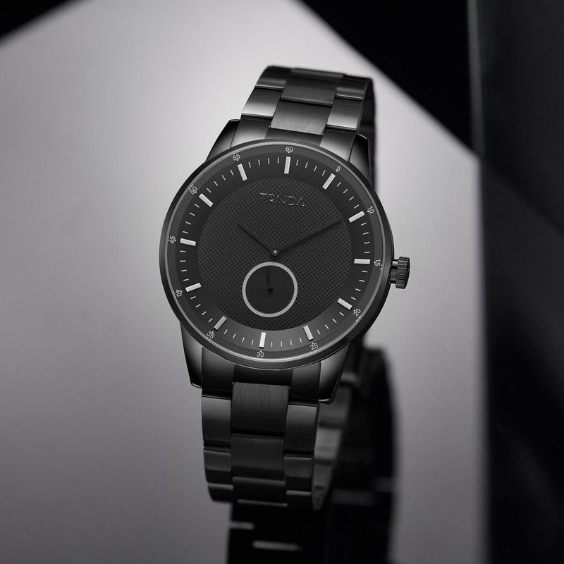 TRNDA MEN'S STAINLESS STEEL WATCH - TIMELESS BLACK DIAL & BAND, EFFORTLESS STYLE-i-Watch-6