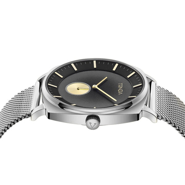 Trnda Men's Silver Stainless Steel Watch, Gradient Dial | Trn45mm by i-watch