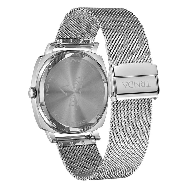 Trnda Men's Stainless Steel Watch, Silver Mesh Band | Trd45mm by i-watch