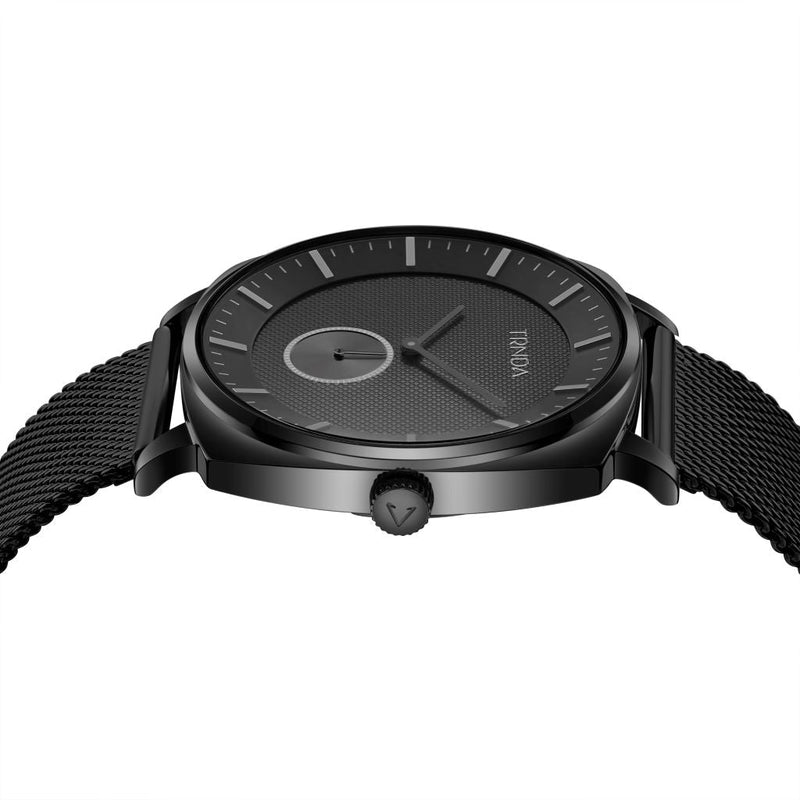 Trnda Men's Black Stainless Steel Watch, Square Case | Trnda45mm by i-watch