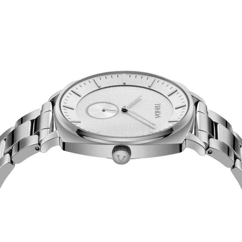 Trnda Men's Silver Stainless Steel Watch, Square Dial | Tr45ss by i-watch