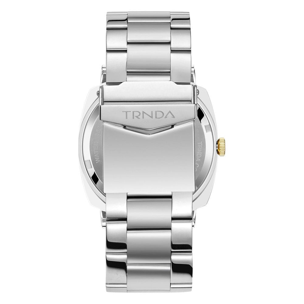 Trnda Men's Stainless Steel Watch, Silver Gradient Dial | Tr45ss by i-watch