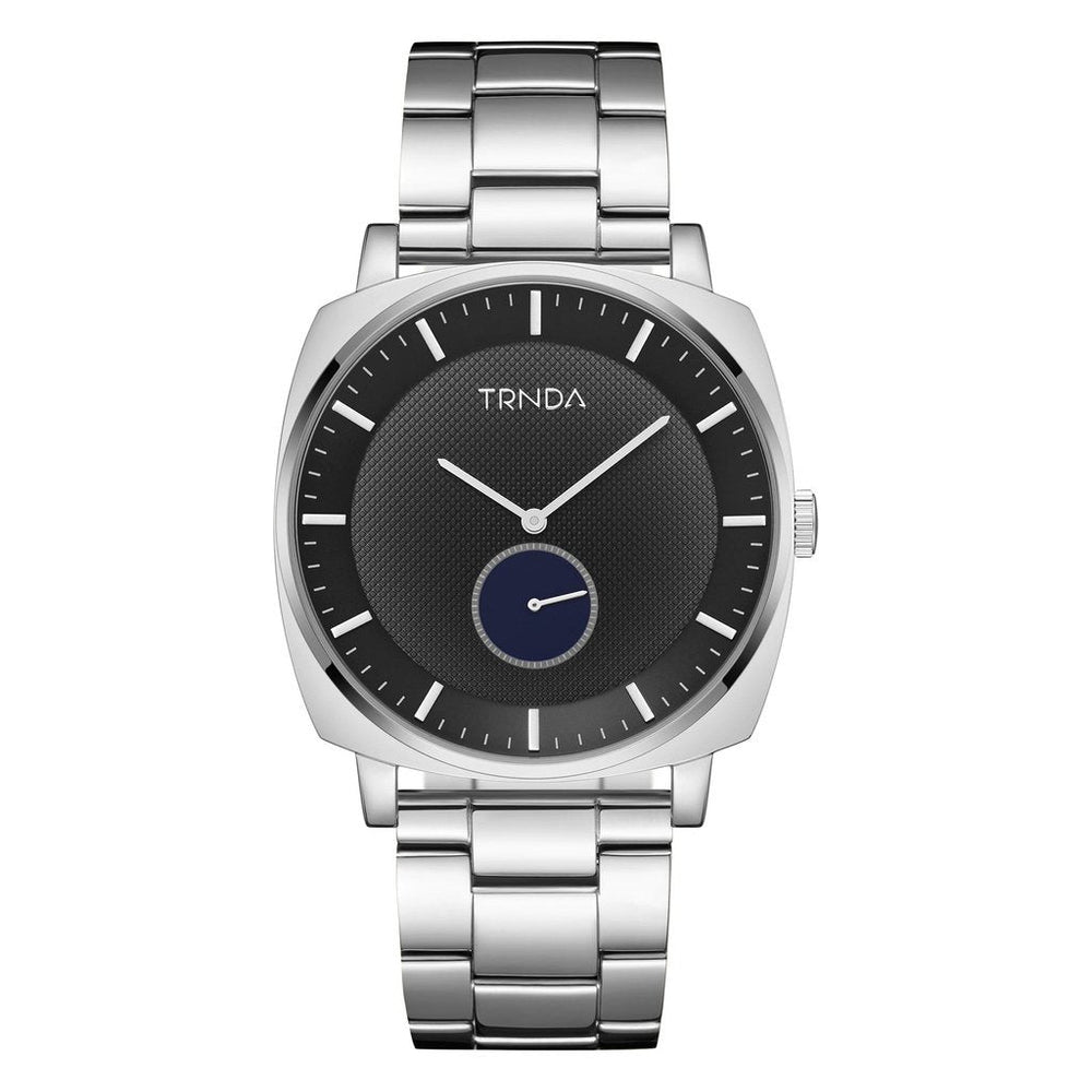 Trnda Men's Stainless Steel Watch, Silver Gradient Dial | Trnda45mm by i-watch