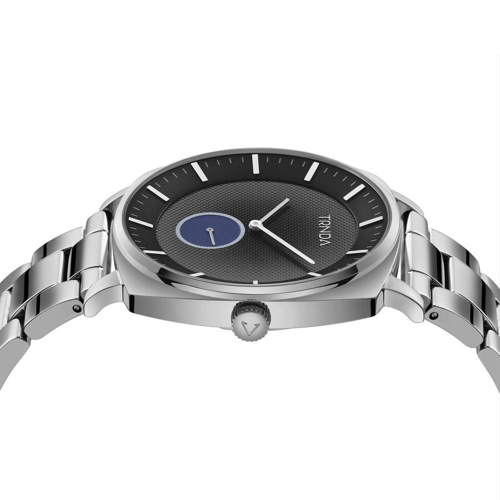 Trnda Men's Stainless Steel Watch, Silver Gradient Dial | Trnda45mm by i-watch