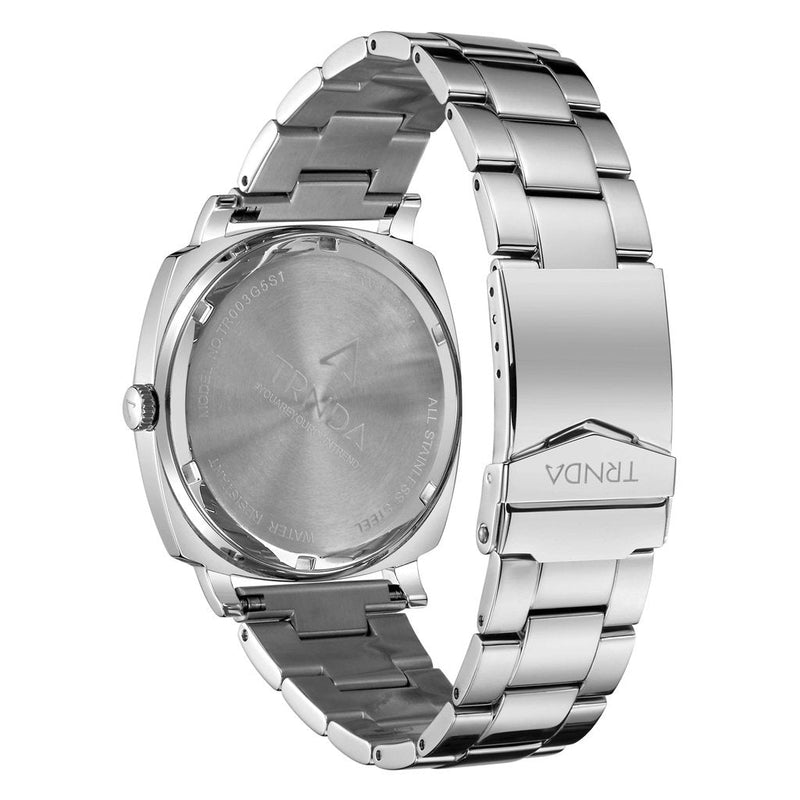 Trnda Men's Stainless Steel Watch, Silver Gradient Dial | Trnda45mm by i-watch
