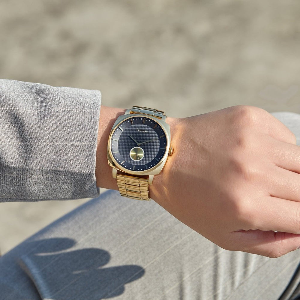 Trnda Men's Gold Stainless Steel Watch, Grey Dial | Trnda-45mm by i-watch