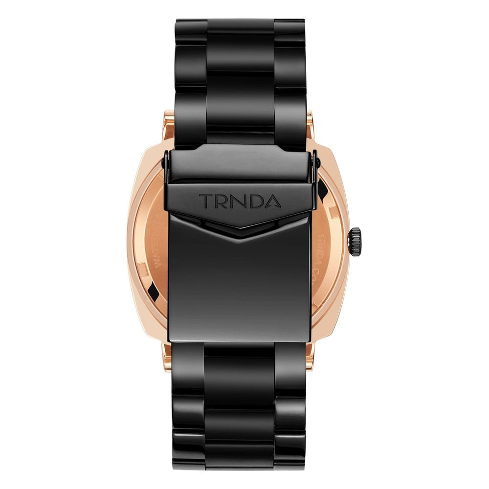 Trnda Men's Rose Gold Stainless Steel Watch, Grey Dial | Tr45rg by i-watch
