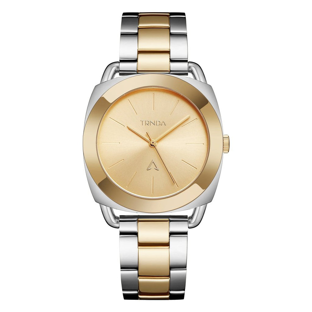Trnda Women's Stainless Steel Watch, Silver-Gold Band | Trn-35.8 by i-watch