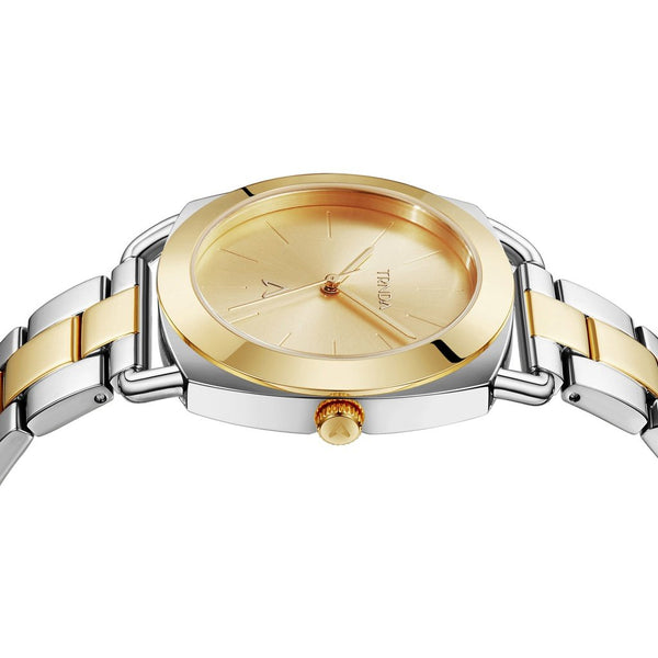Trnda Women's Stainless Steel Watch, Silver-Gold Band | Trn-35.8 by i-watch