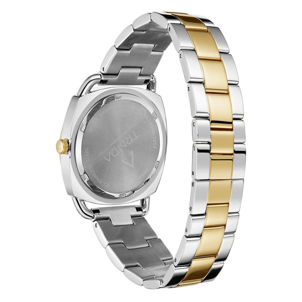 Trnda Women's Stainless Steel Watch, Silver-Gold Band | Trn-35.8 by i-watch