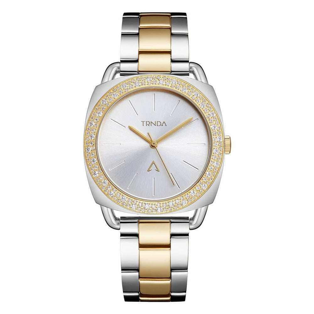 Trnda Women's Stainless Steel Watch, Silver Dial | Trn-Ss35g by i-watch