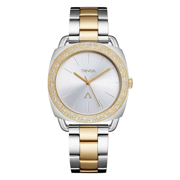 Trnda Women's Stainless Steel Watch, Silver Dial | Trn-Ss35g by i-watch
