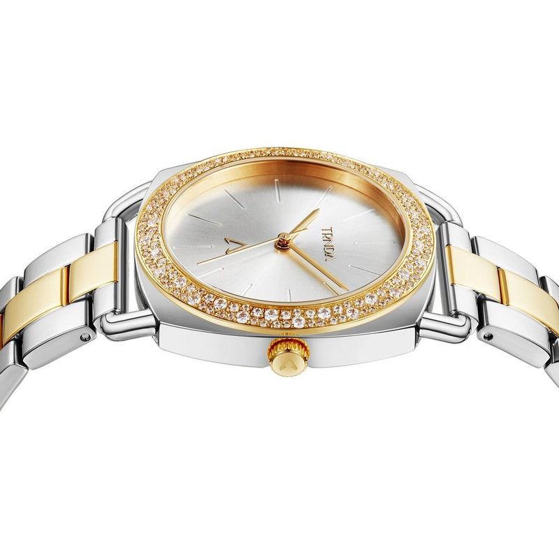 Trnda Women's Stainless Steel Watch, Silver Dial | Trn-Ss35g by i-watch
