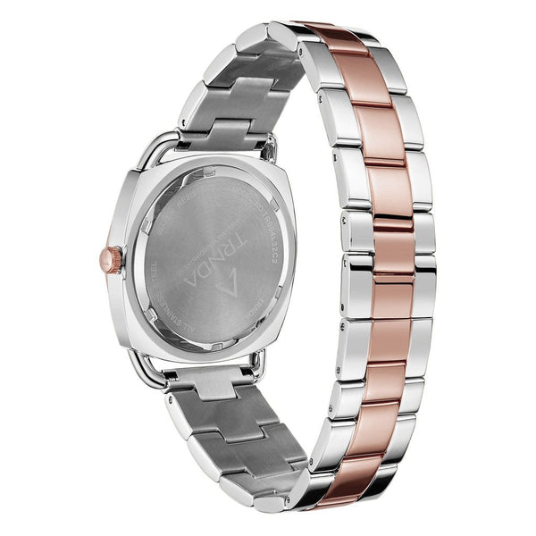 Trnda Women's Stainless Steel Watch, Silver-Rose Gold | Trnda-Ss35 by i-watch