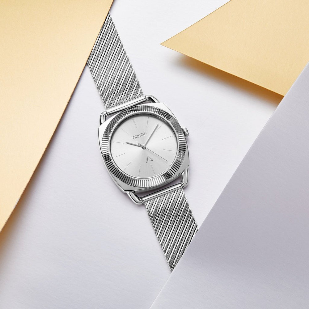 Trnda Women's Stainless Steel Watch, Silver Dial | Trnda-Ss35.8 by i-watch
