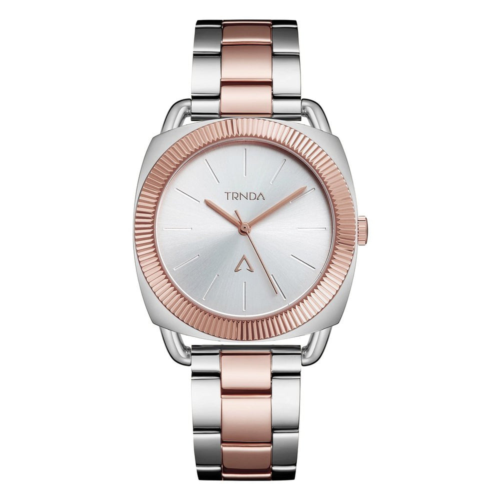Trnda Women's Stainless Steel Watch, Silver-Rose Gold | Tr35s by i-watch