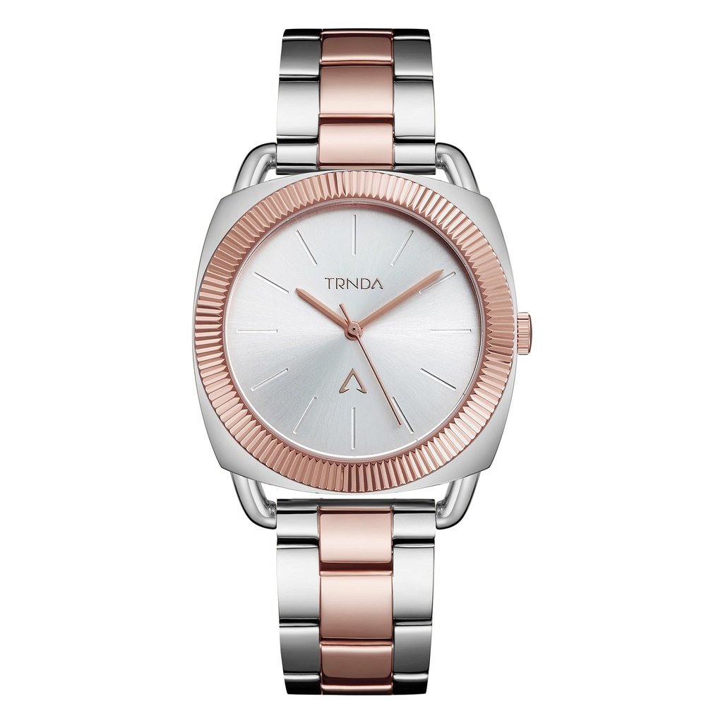 Trnda Women's Stainless Steel Watch, Silver-Rose Gold | Tr35s by i-watch
