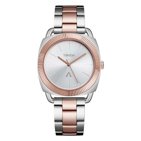 Trnda Women's Stainless Steel Watch, Silver-Rose Gold | Tr35s by i-watch