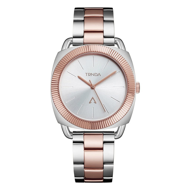 Trnda Women's Stainless Steel Watch, Silver-Rose Gold | Tr35s by i-watch
