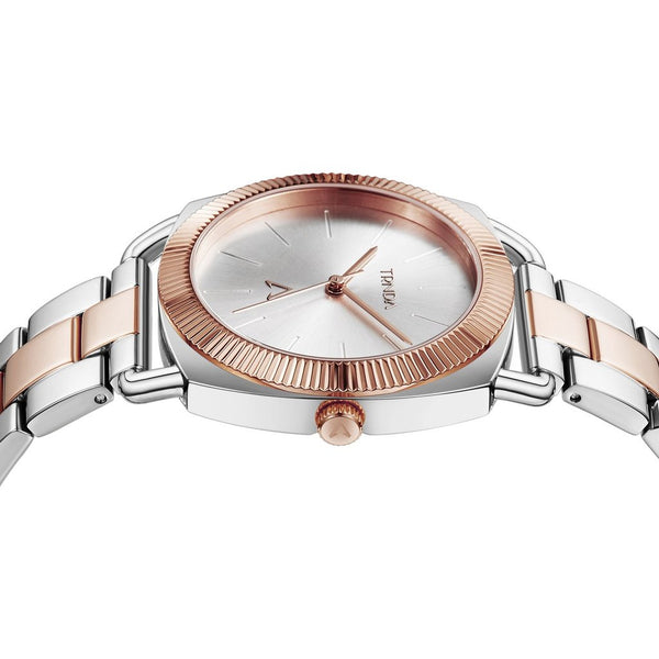 Trnda Women's Stainless Steel Watch, Silver-Rose Gold | Tr35s by i-watch