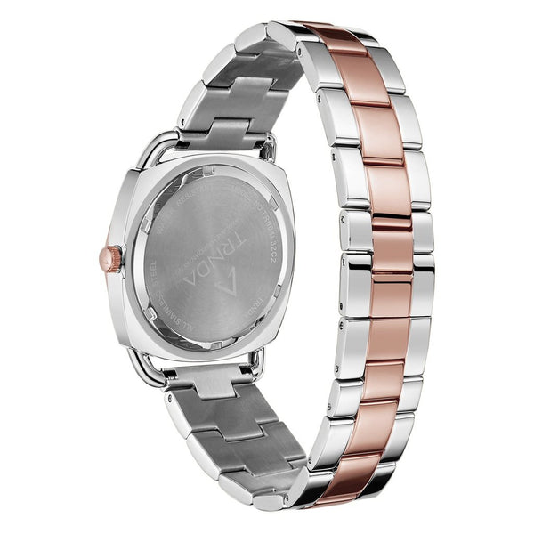 Trnda Women's Stainless Steel Watch, Silver-Rose Gold | Tr35s by i-watch